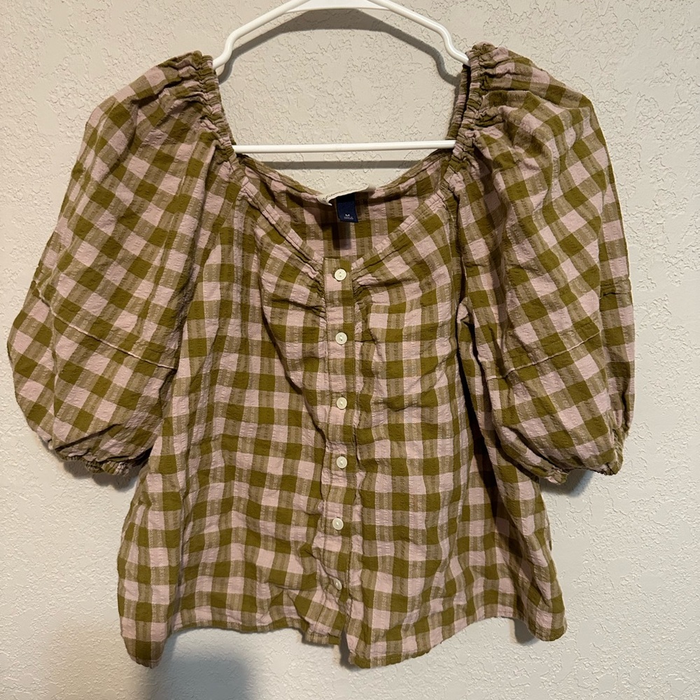 Plaid Blouse